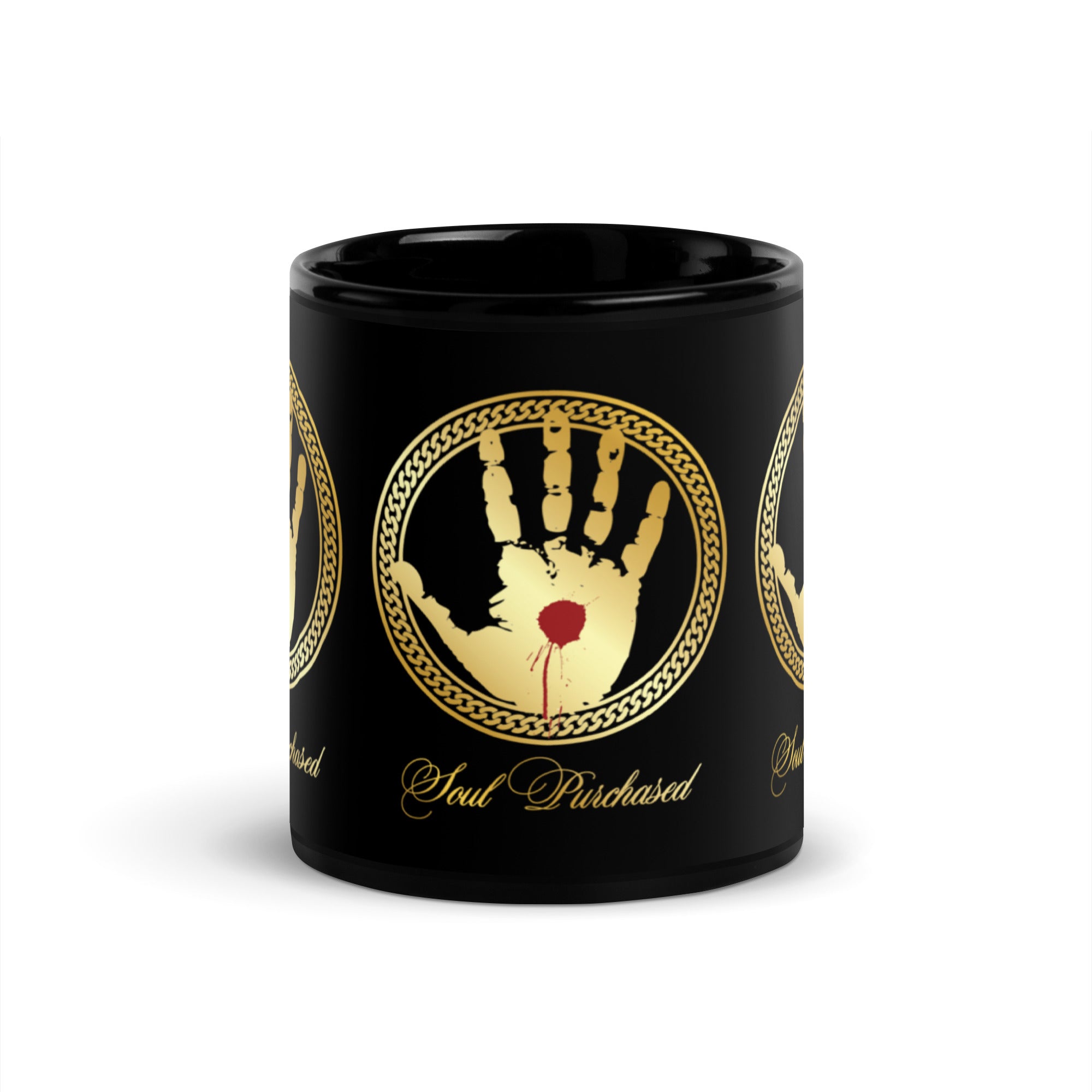 Black Coffee Mug Kitchen Logo.