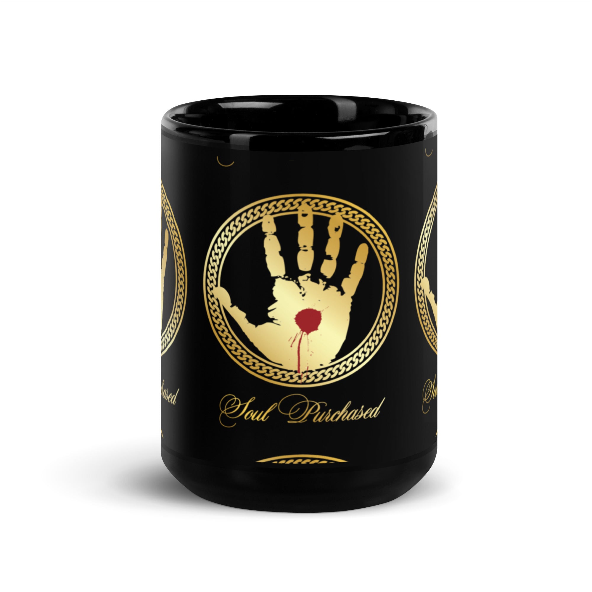 Black Coffee Mug Kitchen Logo.