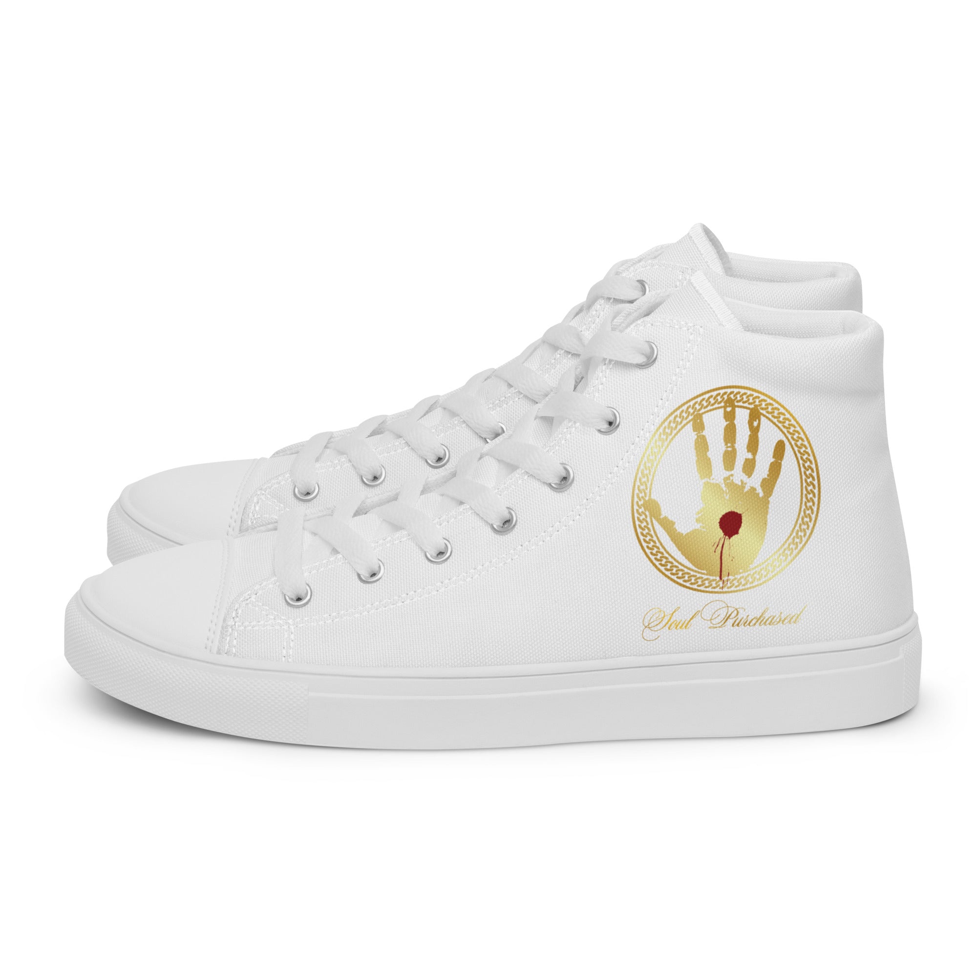 Men’s high top canvas shoes...